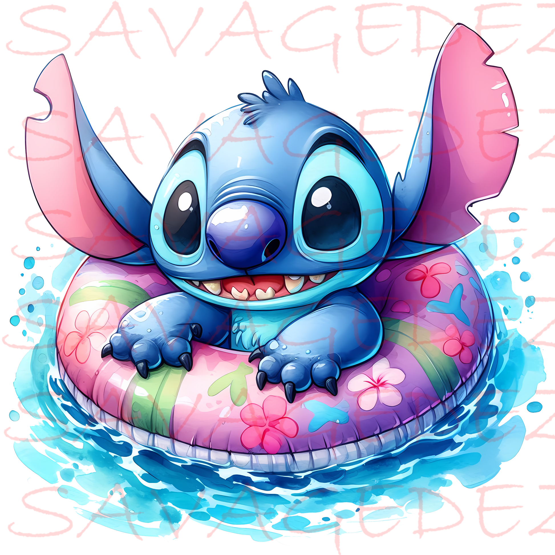 Stitch swimming image 0